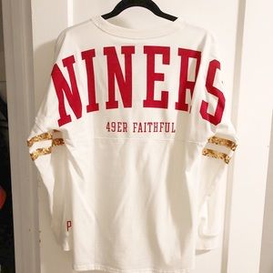 PINK Victoria Secret NFL 49er Long Sleeve